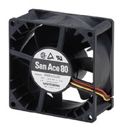 SanAce80 9HV山洋工业风扇 8038散热风扇电流3.4A  功率40